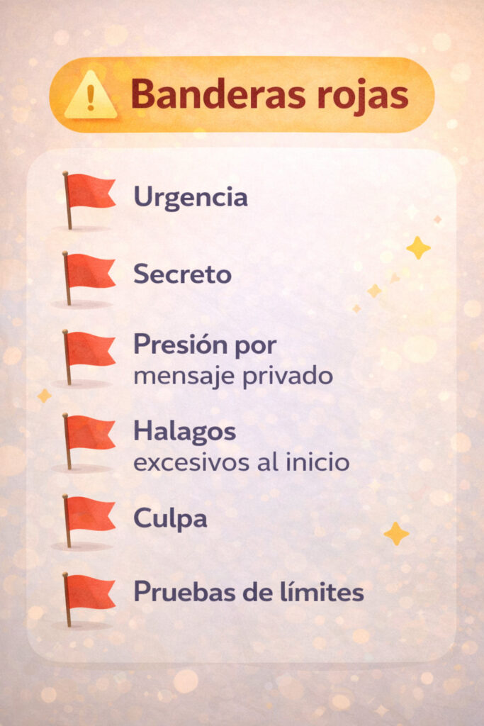 banderas rojas comunes en transmisiones en vivo